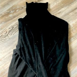 A black long sleeve Rafaella shirt